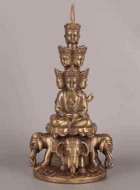 杨铜记 铜普贤 铜普贤 峨眉山十方普贤菩萨 铜工艺品