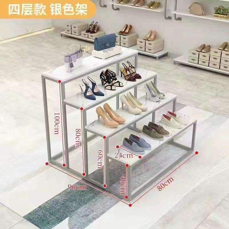 多功能落地式四层室内多肉花架置物架阶梯式花店展示加宽通用款铁