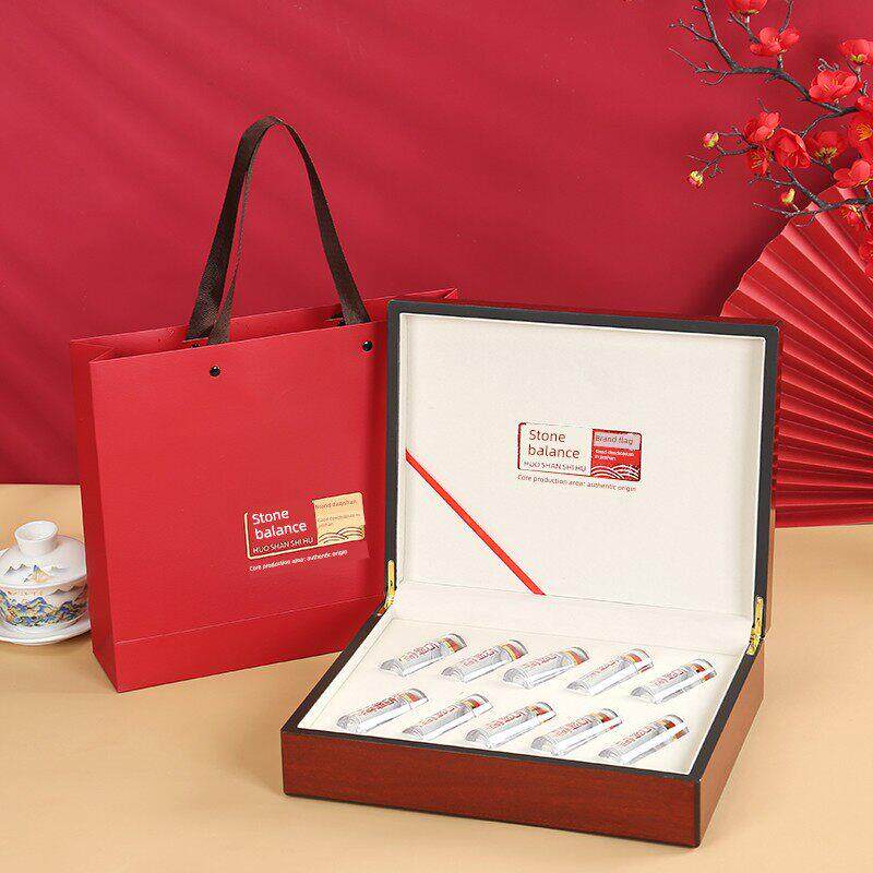 精美霍山新款石斛包装盒 10支装亚克力瓶石斛礼品盒 铁皮石斛包装