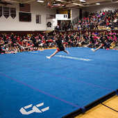 运动地厂家体操垫加厚跆拳道舞蹈武术地垫泡沫卷垫子专业训练供应