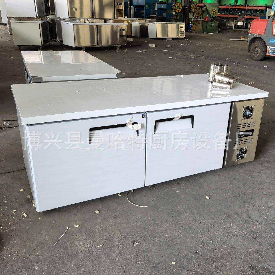 酒店厨房饭店冷藏冷冻冰柜操作台台不锈钢制冷铜管保鲜工作冰箱