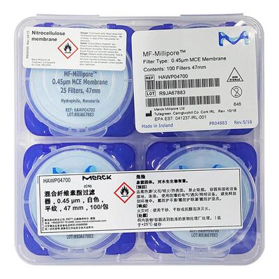 HAWP04700/02500密理博Millipore滤膜表面混合纤维素酯滤膜