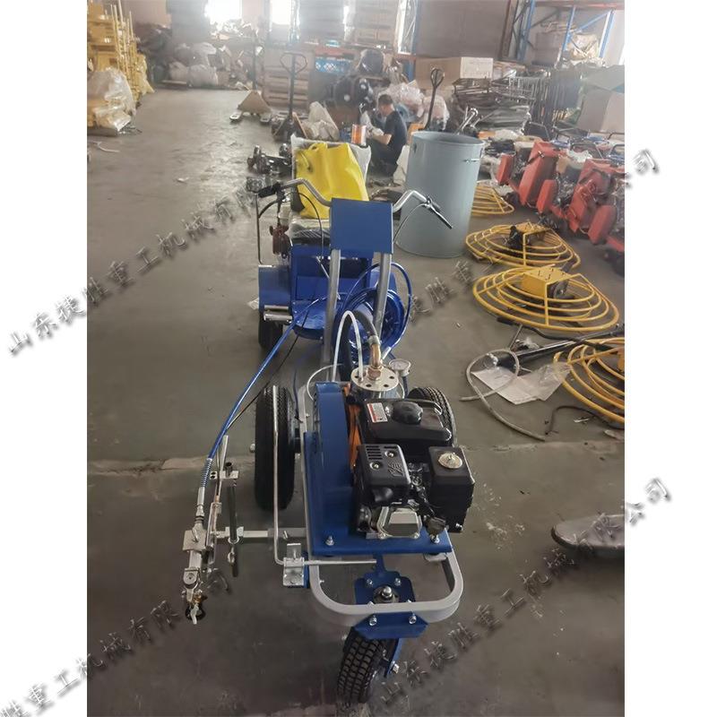 手推式冷漆标线机车间工业地坪区域线划线机停车场车位线绘线机