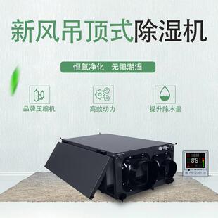 别墅吊顶新风除湿机58L地下室新风除湿一体全新交换新风除湿空调