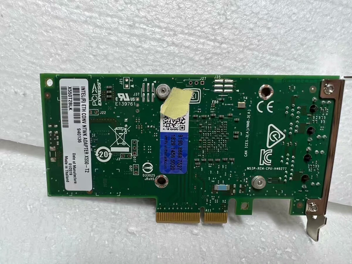 英特尔 Intel X550-T2 10G双口万兆电口以太网