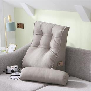 亚床头靠垫沙发窗靠枕靠护腰腰床上靠背039大软包麻榻榻米椅子飘