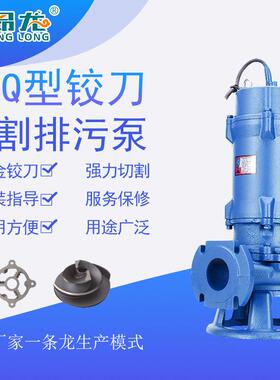XWQ铰刀切割潜水排污泵防缠绕无堵塞化粪池农业合金双刀切割泵