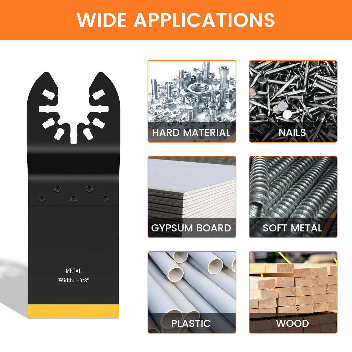 5/10片 多功能摆动锯片万用宝锯片 镀钛双金属 热销款,五金/工具,锯片,淘宝优惠券,粉丝福利购,淘宝优惠卷