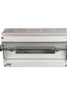 户外H1T8回-HT-1路电箱家用开塑料明装布线箱透明翻盖配空气关盒