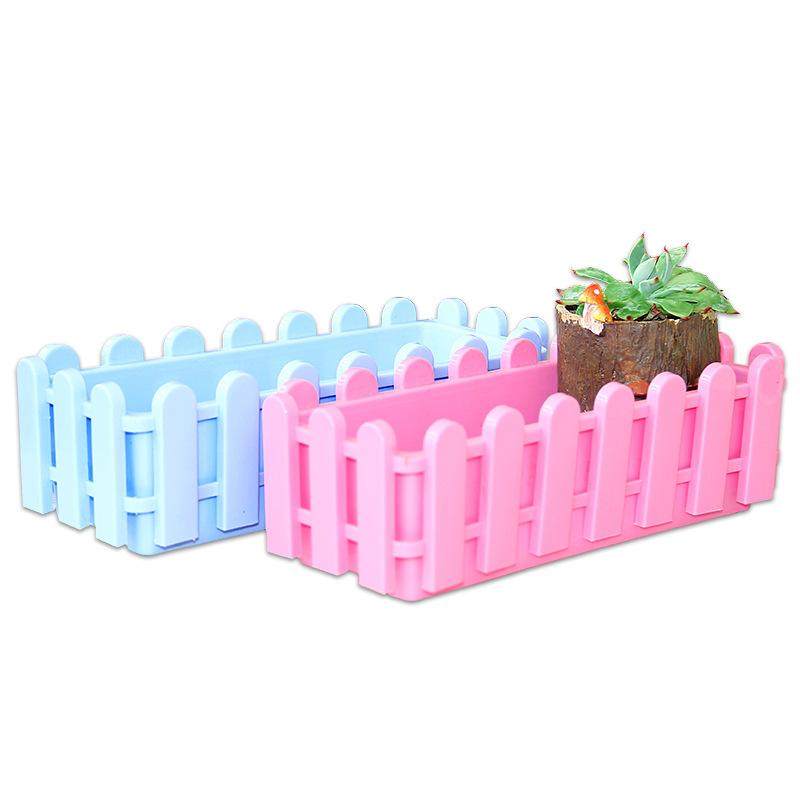 栅栏式花盆长条长方形花槽塑料菜园大号种菜盆树脂阳台专用居家,家居饰品,花瓶,淘宝优惠券,粉丝福利购,淘宝优惠卷