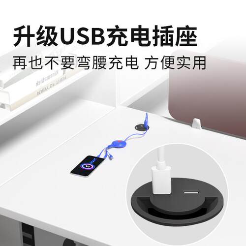职员办公桌椅组合双人面对面财务办公室员工位t型屏风卡位f型卡座