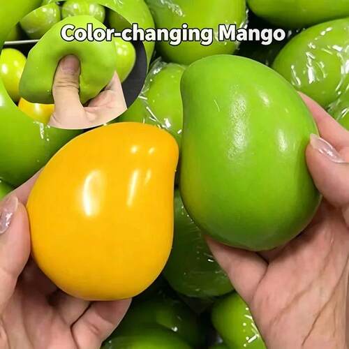 Handmade Crispy Mango Stress Ball Fidget Toy Crunchy Squeeze