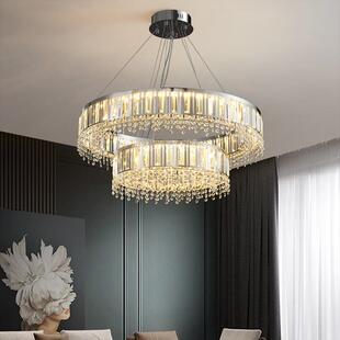 法后式轻奢卧室客厅高档晶灯现代饭厅餐桌吧吊台水灯温馨Lighting