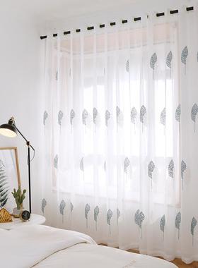 EQ帘4F飘窗窗免打孔安装纱F76MHS57小帘伸缩杆宿舍窗纱纱窗白户卧