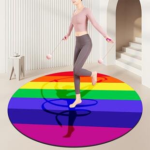 无绳跳绳垫加厚隔音减震垫家用专业健身垫子儿童静音圆形地垫防滑