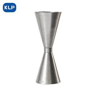 KLP瘦腰圆环雪花银色量杯30/45ml震光内壁有清晰刻度和标注盎司器
