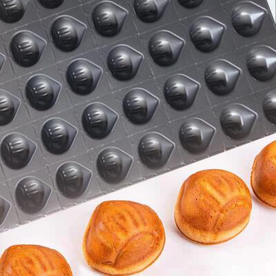 现货供应40连黄油年糕模具商用网红板栗烤盘栗子酥烘焙食品厂爆品