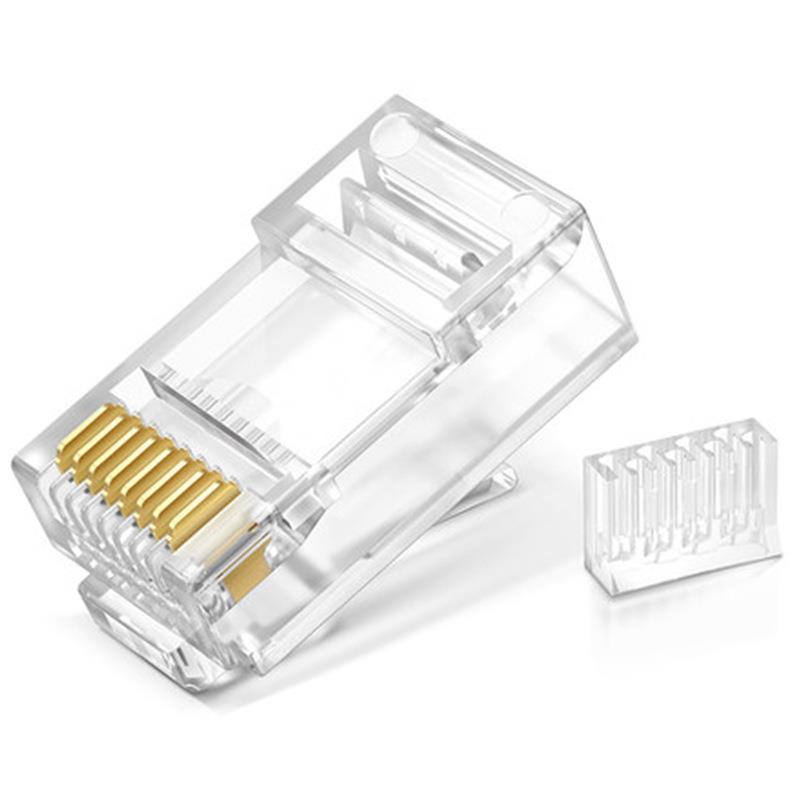 TP-LINKTL-EH602六类非屏蔽水晶头8芯千兆RJ45网线接头二件式