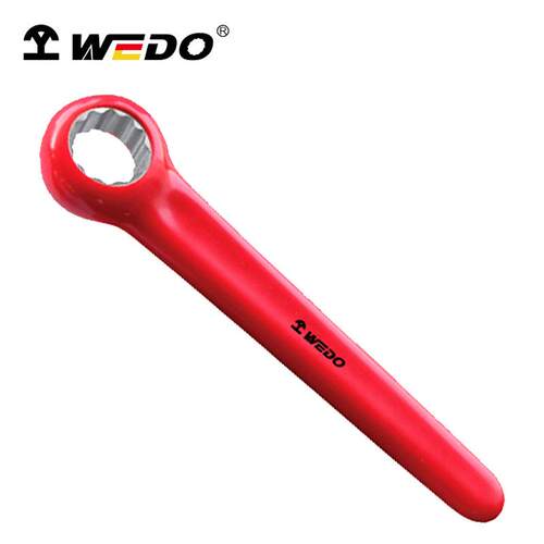 WEDO维度绝缘工具VDE 绝缘浸塑单头直柄梅花扳手 铬钒钢 IN530A