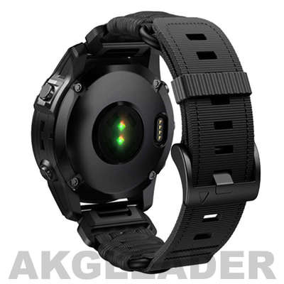 fenix8/mk2手表5x铁表带6x战术时garmin手7x时明尼龙akgleader伞