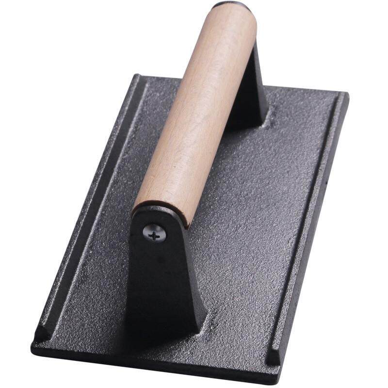 压板烧烤压方肉板铁板烧全YWW恒纹鱿鱼压板格条木头手柄圆形长方