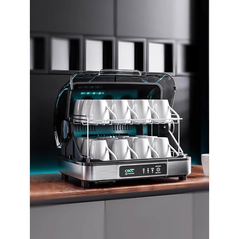 消毒柜家用小型台式不锈钢碗筷烘干茶杯柜家用厨房迷你立式碗柜