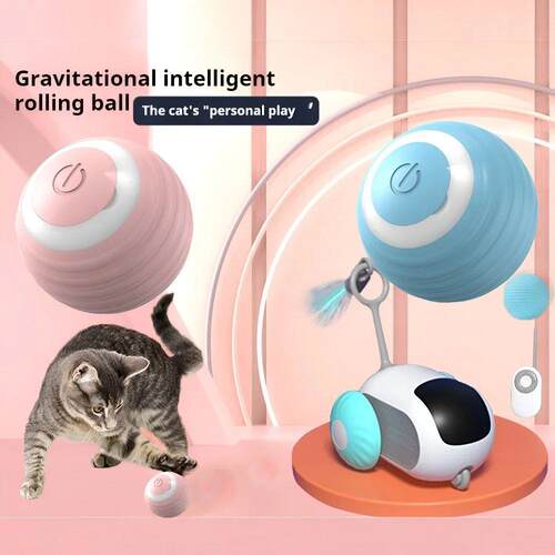Cat Interactive Ball Smart Pet Cat Toys Indoor Automatic Rol