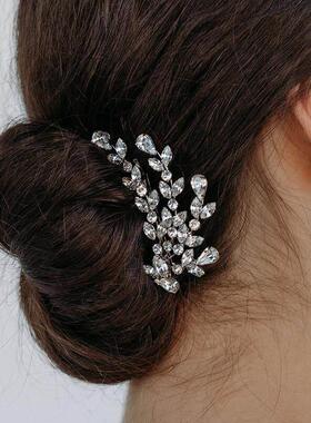 Simple Hair Combs Hair Accessories For Women Bride Rhineston