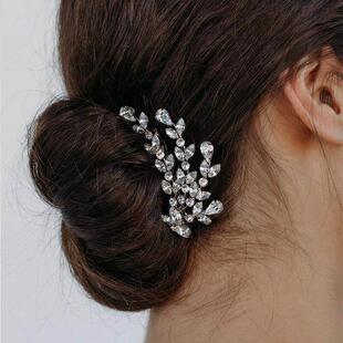 Simple Hair Combs Hair Accessories For Women Bride Rhineston