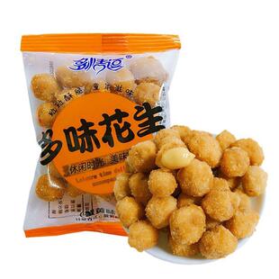 多情逗多味花生独立包装香辣五香蟹黄味花生米花生豆小吃休闲零食