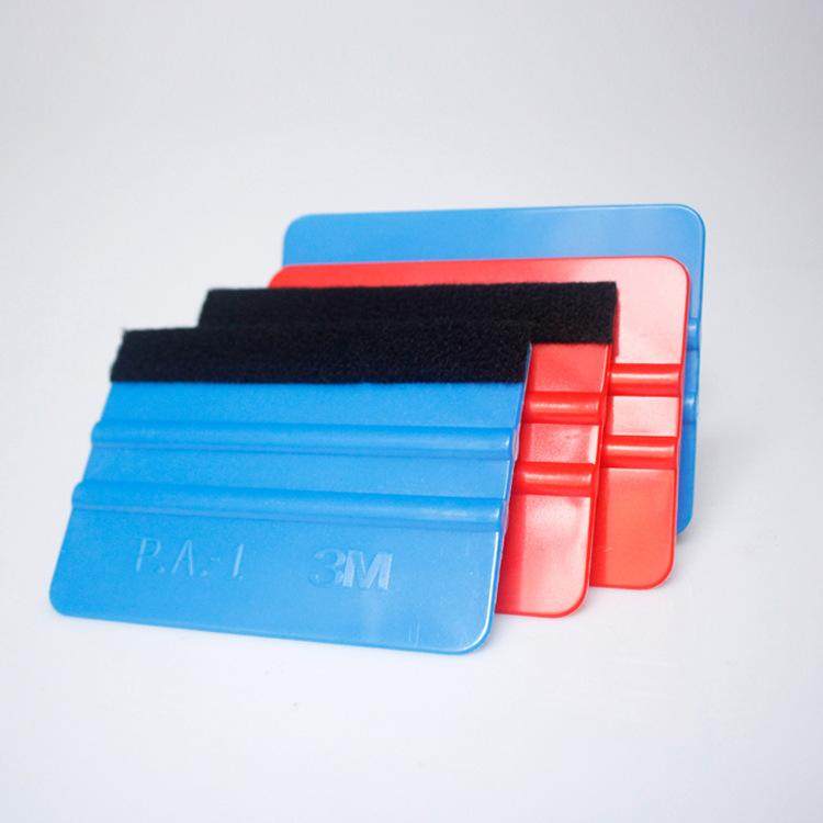 四方刮板绒毛适用车贴组合套装