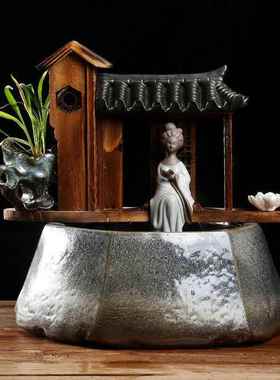 现代创意陶瓷家居特色简约禅意瓷器装饰送礼工艺品摆件