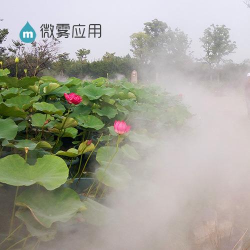 设计施工喷雾景观系统雾森系统人工造雾降温除尘成套设备