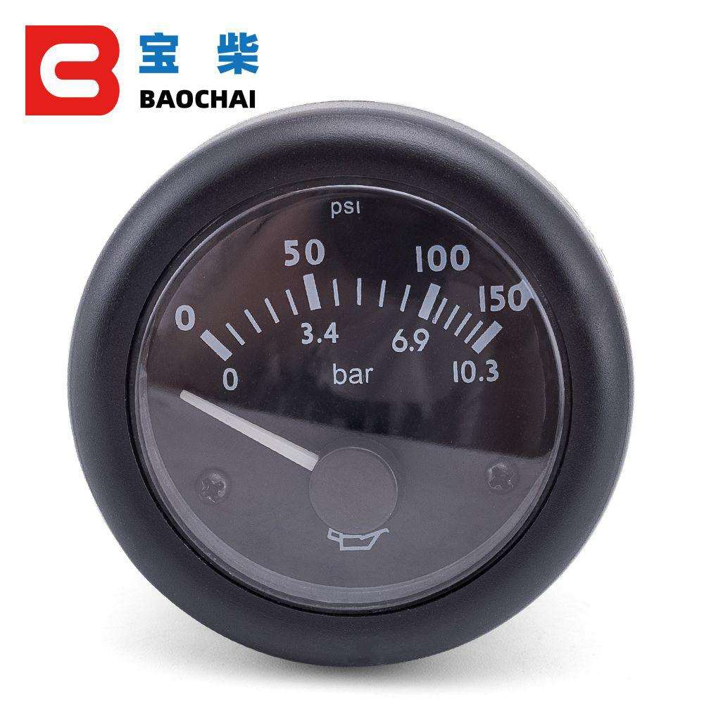 0~10bar 机油压力表 12V 24V 柴油发电机配件