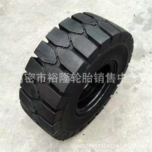 叉车轮胎23 10工业实心轮胎23X9 6.50 10起降机轮胎