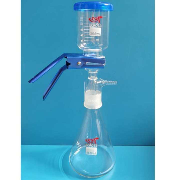玻璃砂芯过滤抽滤装置 溶剂过滤器 真空抽滤瓶250 500 1000 2000