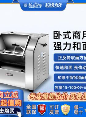 裕飞永强官方正品商用卧式简精装和面 面机1525公斤自动揉面 面搅