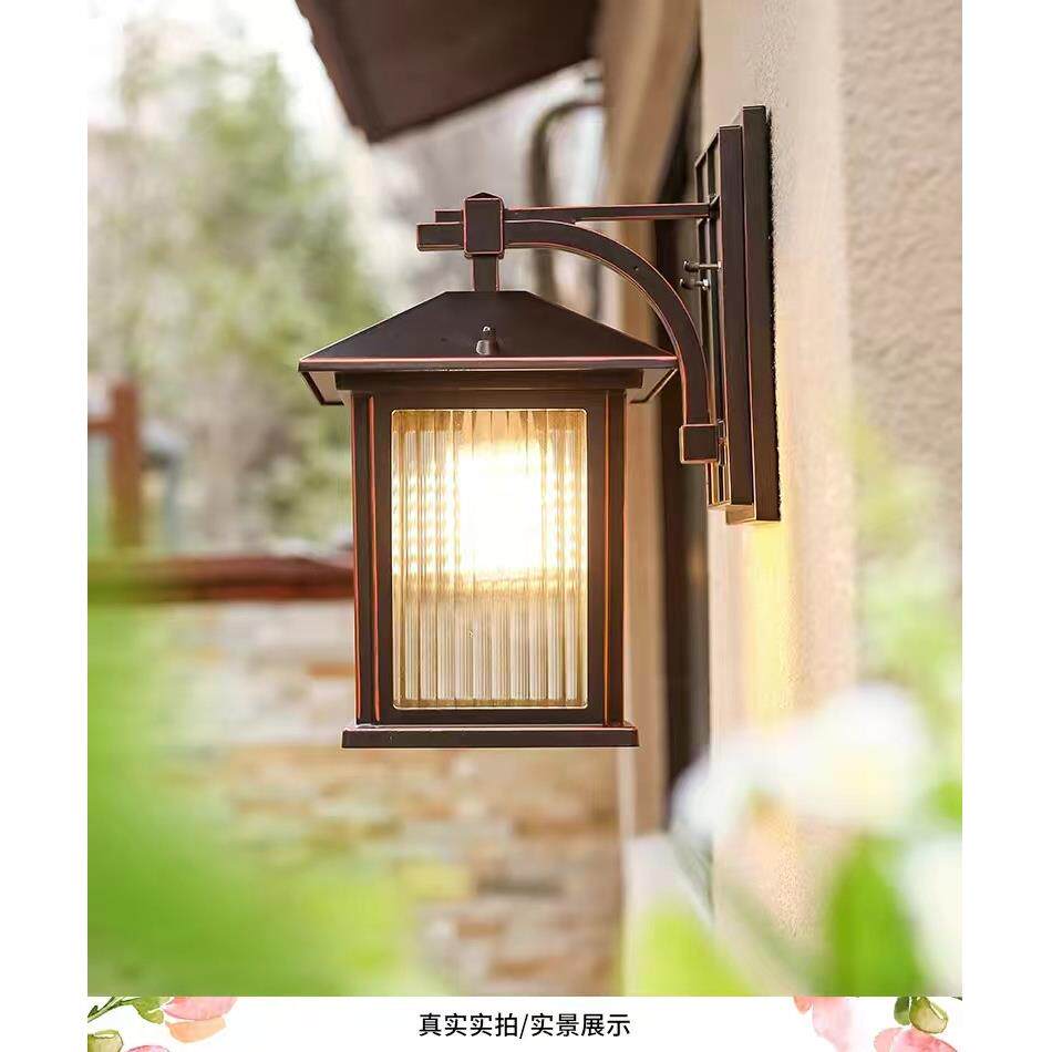 太阳能壁灯庭院花园阳台过道户外防水灯室外别墅走廊大门墙壁挂灯