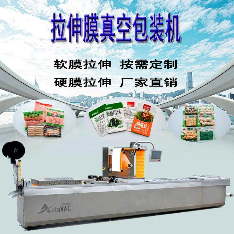 DLZ-420/520牛肉干 槟榔小包装单个装 全自动拉伸膜真空包装机