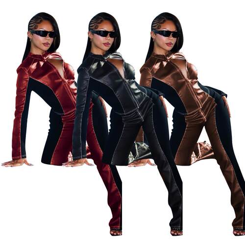 Long sleeved long pants elastic suit