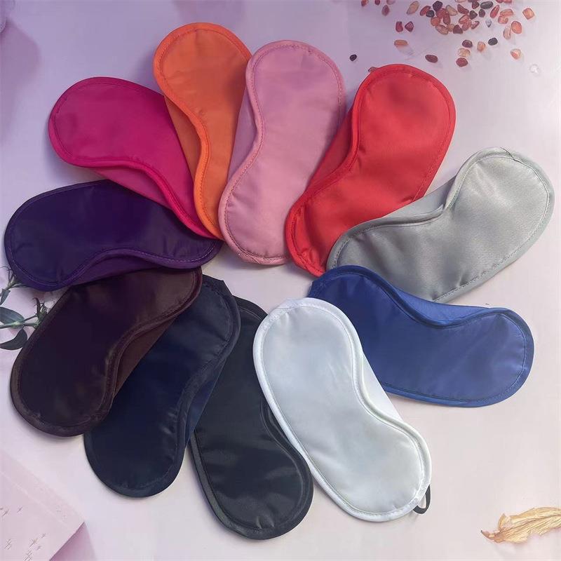 T涤纶涤塔夫遮光眼罩航空拓展培训游戏睡眠护眼罩厂家现货