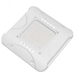200W油站灯LED吸顶加油站照明灯压铸防水吊装灯方形薄款100-277V