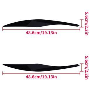 适用宝马3系E90E91320i330i2005 2012前大灯灯眉车贴外饰改装