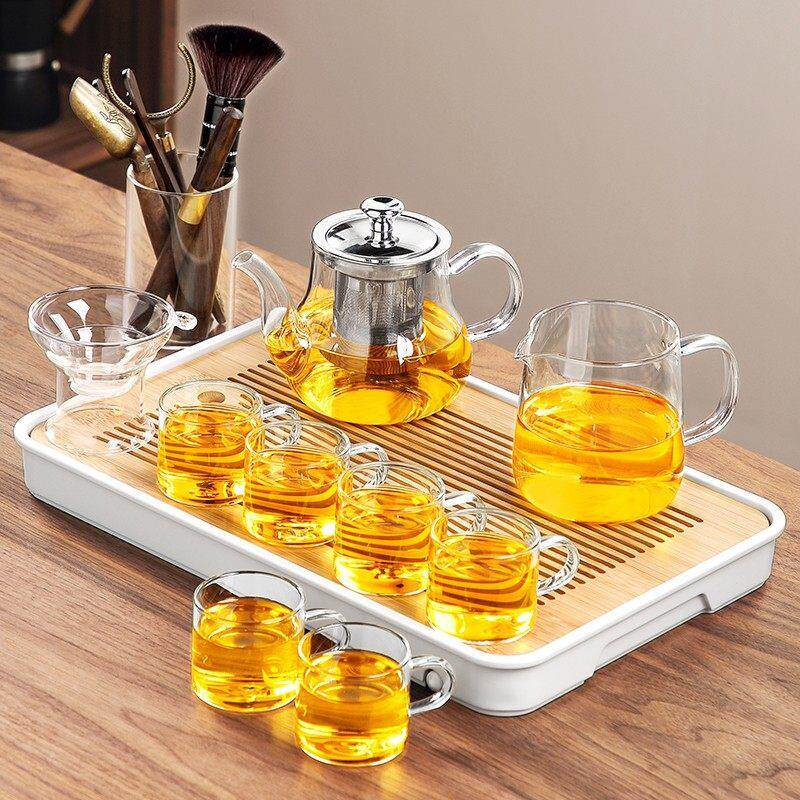 2026款玻璃茶具套装家用高档功夫喝茶杯泡茶壶小茶盘办公室会客