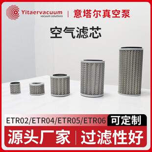 真空泵空气滤芯厂家排气滤芯空滤油滤进气风泵粉尘过滤器