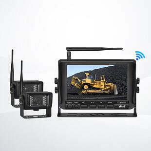 百万像素画质传输 三向叉平衡重 7寸720P无线叉车监控系统 大前移