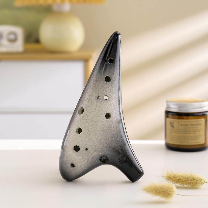 正品陶笛12孔裂A学C调十二孔中音调冰陶笛学生教学初专业演C奏陶