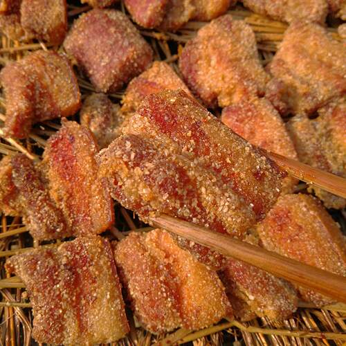 腊米粉肉五花夫子500g湖南祁阳烟熏祁东土产腊肉农家米糠烟熏