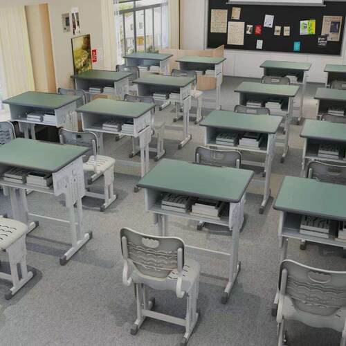 中小学生学校课桌椅培训机构托管班桌椅儿童学习桌套装家用书桌