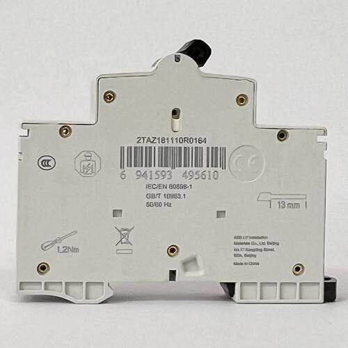 ABB过载保护1P+N断路器一位双极S201NCL单片16A20A25A32A空气开关